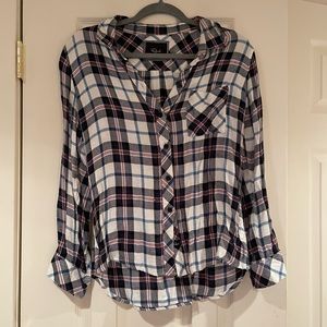 Rails Navy Plaid Button Down Shirt